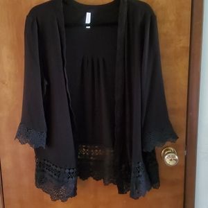 Black cardigan